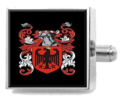 Clip para Corbata de Alta Joyería Wheeldon England Escudo Familiar Relieve