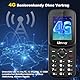 uleway T185 | 4G LTE Handy mit Dual-SIM | 1.7 Zoll Farbdisplay | Bluetooth | 1000mAh Akku | Seniorenhandy Ohne Vertrag mit LED-Taschenlampe | Prepaid Tastenhandy | Schwarz