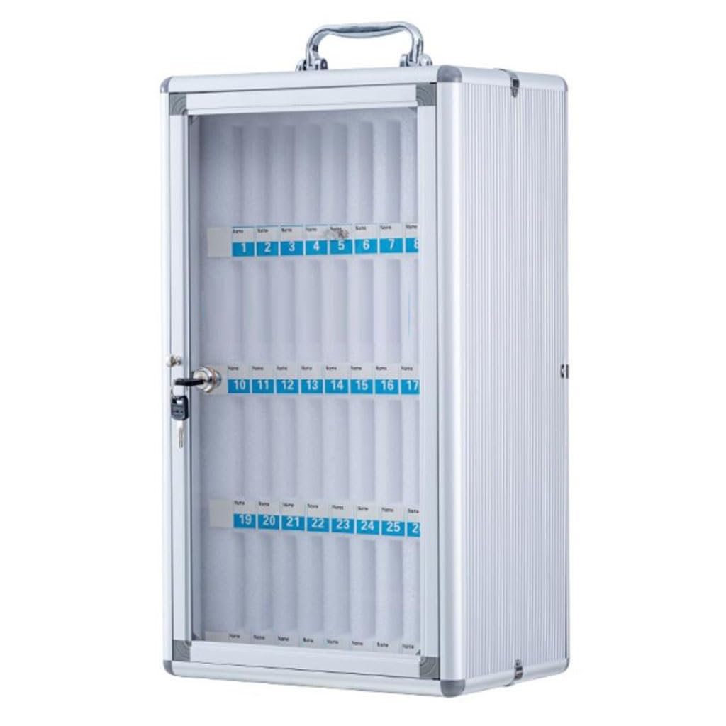 Armadietto in alluminio per telefoni cellulari 12 60 slot pratico armadio di archiviazione per impiegati ufficio scuola uso fabbrica portatile nizer stazione di ricarica sicura (36)