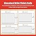 SHALL 16 Gauge Finish Nails, 2000-Count (1-1/4, 1-1/2, 2, 2-1/2 Inch) 16GA Galvanized Finishing Nails Assorted, Nail Gun Nails & Small Finishing Nails Assortment for Pneumatic, Electric Finish Nailer