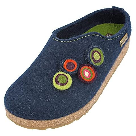 Haflinger Kanon, Womens Classic Slippers slippers, Blue (Kapitän 79), 6 UK (39 EU) Cover