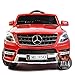 ATAA Mercedes ML350 LICENCEED 12V Voiture électrique pour Enfants avec Batterie 12v- Rouge- Voiture électrique Marque Officielle avec télécommane, lumières et Radio