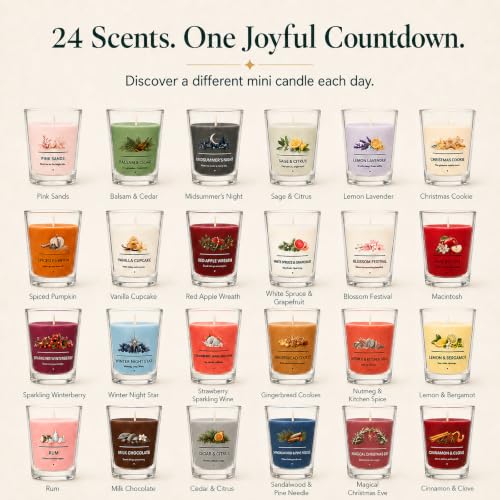 Christmas Candle Advent Calendar 2026 24 Days Scented Candle Gift for Women - image 2