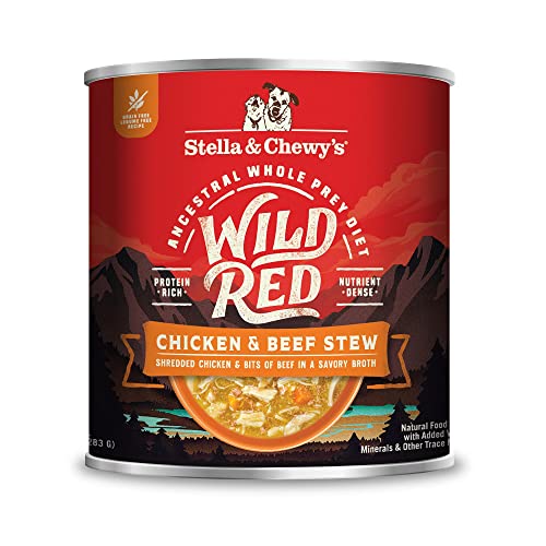 Stella & Chewy's Wild Red Wet Dog Food - High Protein Chicken & Beef Stew - Grain-Free Premium Recipe with 96% Animal Protein - Perfect for Picky Eaters, 10 oz, Pack of 6 - image 1