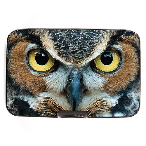 Monarque RFID Secure Armored Wallet (Great Horned Owl)