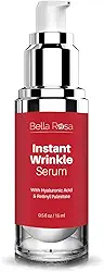 Bella Rosa Sérum avançado antienvelhecimento – ácido hialurônico e retinol – reduz rugas, melhora a textura da pele e hidrata