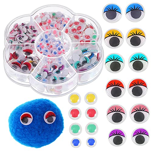 Angoily Wiggly Eyes for Crafts 600pcs Self-Adhesive for Boys and Girls DIY Projects