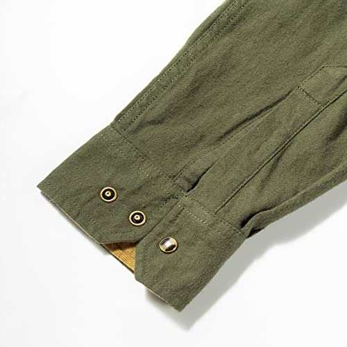 COEVALS CLUB Men's Flannel Shirts Long Sleeve Western Snap Casual Plaid Work Shirts4