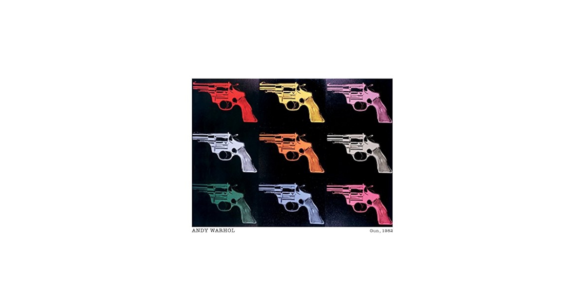 Amazon.com: Poster Andy Warhol- Guns, Art 24in x 36in