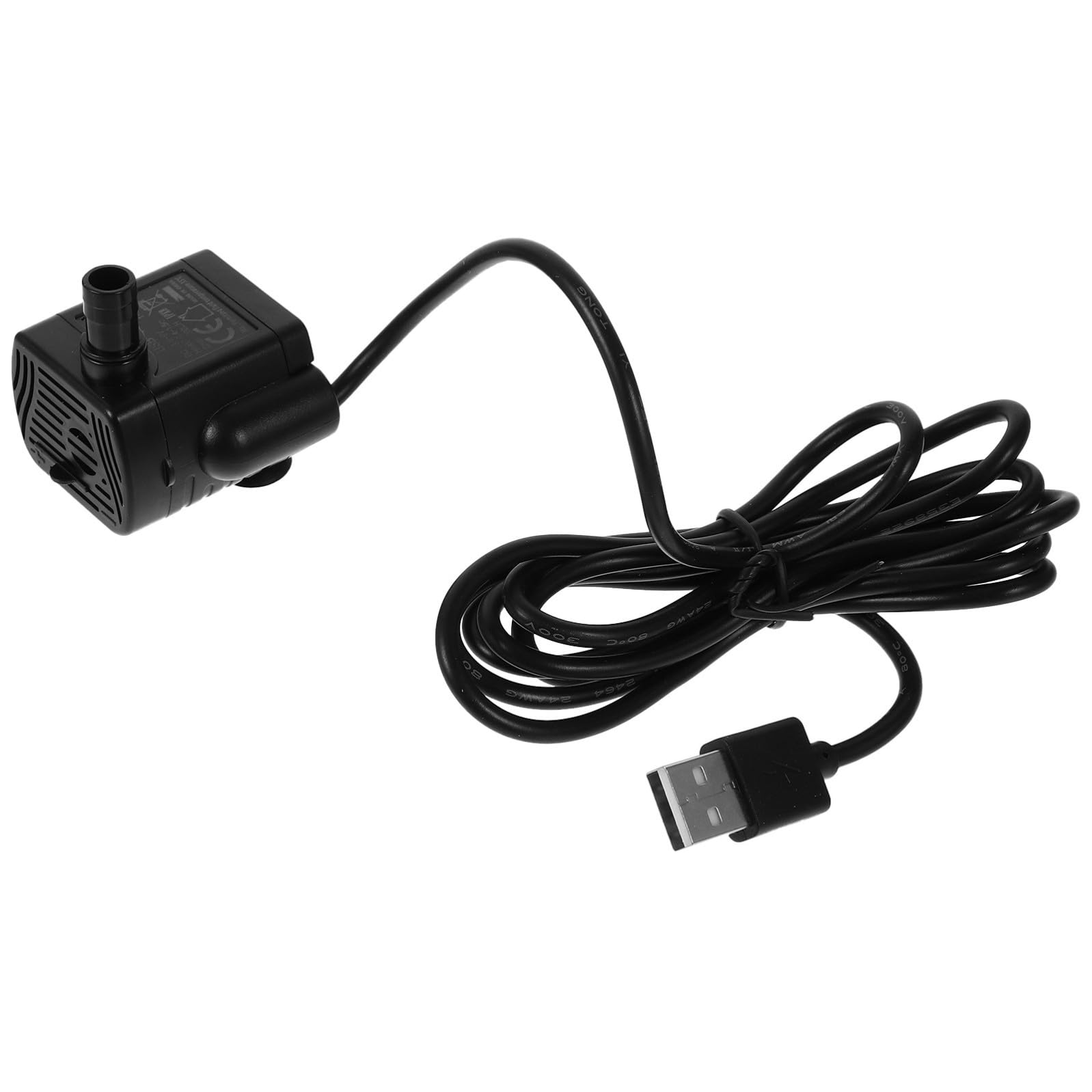 BESPORTBLE 3piezas Usb De Agua Sumergible Potente Para Acuarios Fuentes y Jardines y Silenciosa Color Negro