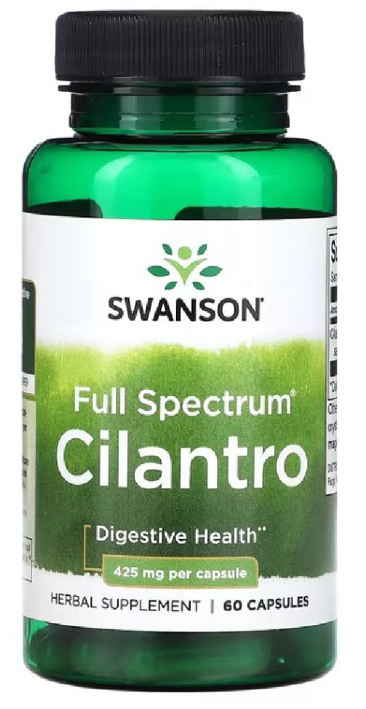Swanson - Full Spectrum Cilantro, 425mg | Detox and Immune Support - 60 Capsules