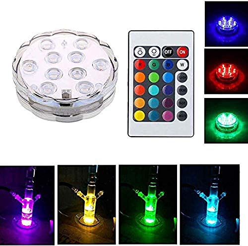 cachimba Shisha Hookah Set Wasserpfeife Gatlin Acryl Kunststoff Hookah kit 4 Schlauch Röhrchen Narguile LED-Licht blinkt… – Bild 3