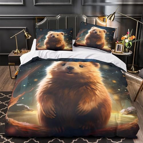 Housse de couette super douce king imprimée en haute définition 3D - 2