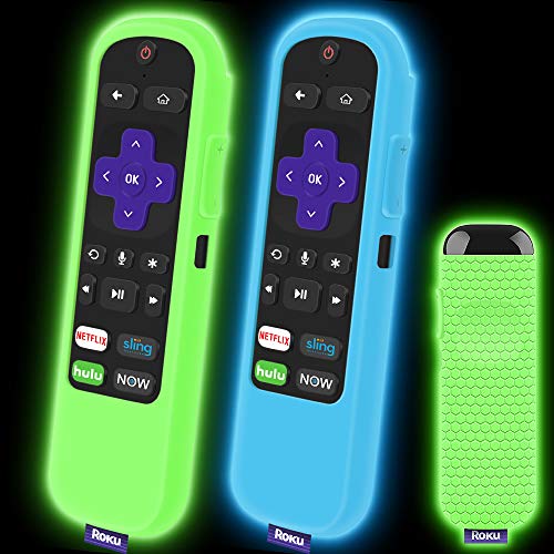 Discount 80% 2 Pack Silicone Protective Case for Roku Express/Streaming Stick Remote Non-Slip Shockproof Holder Sleeve Cover for Roku Express/Express+, Streaming Stick/Stick+ Remote Control (Glow Green+Glow Blue) Cheap 2 Pack Silicone Protective Case for Roku Express/Streaming Stick Remote Non-Slip Shockproof Holder Sleeve Cover for Roku Express/Express+, Streaming Stick/Stick+ Remote Control (Glow Green+Glow Blue)