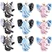 Aoriher 9 Juguetes de Felpa de Elefante Mini Juguete de Peluche de Elefante de 5 Pulgadas Juguete de Peluche de Elefante Suave Animal Lindo de Peluche Felpa para Llavero Clip Mochila Colgante Bolso