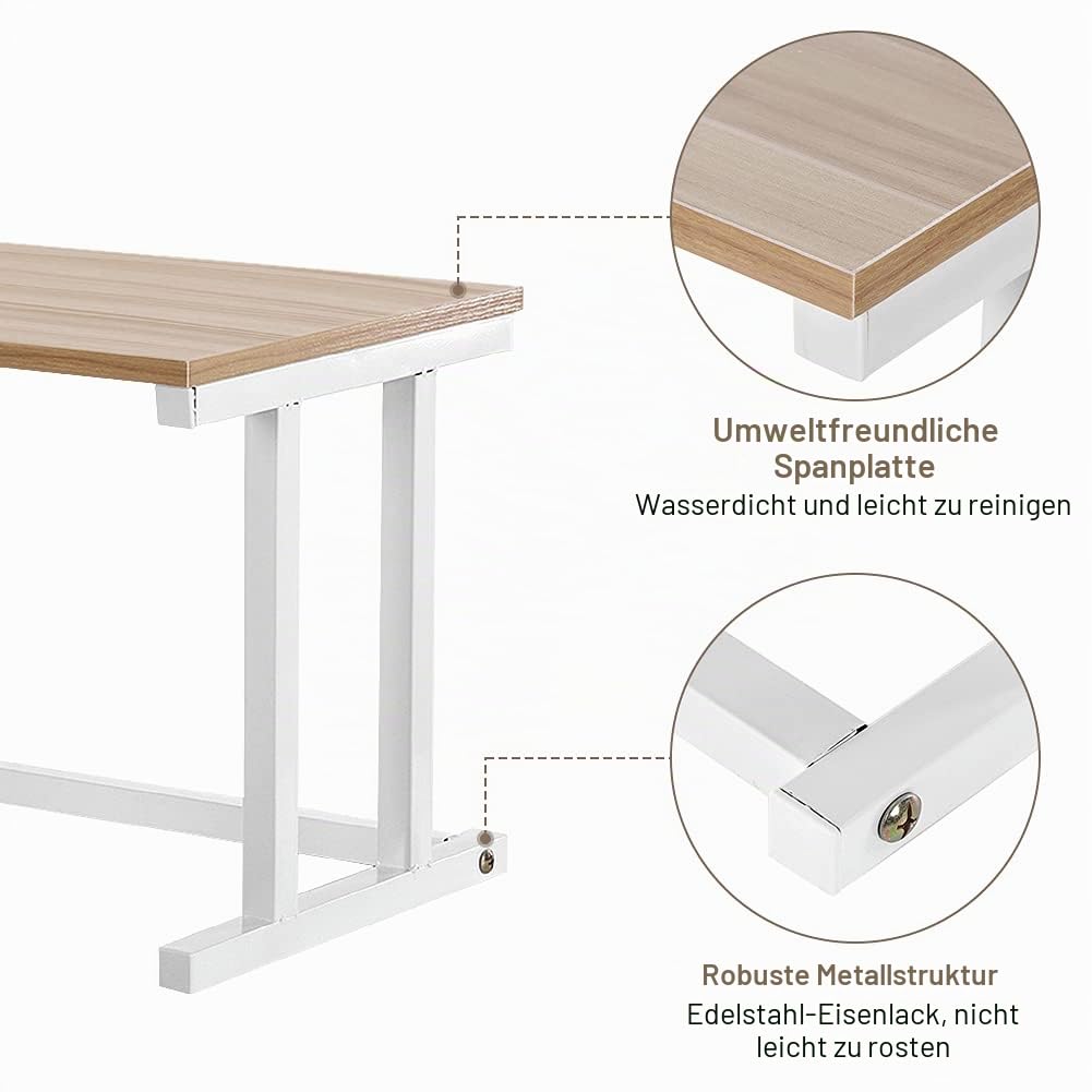 Greensen Mikrowellenregal Regal, Küchenregal Arbeitsplatte Stehend Küche Regal Aufsatz Mikrowellen Regal Rack Mikrowellenhalter 2-Stufiges Platzsparregal und Organizer 57x38x38cm Weiß