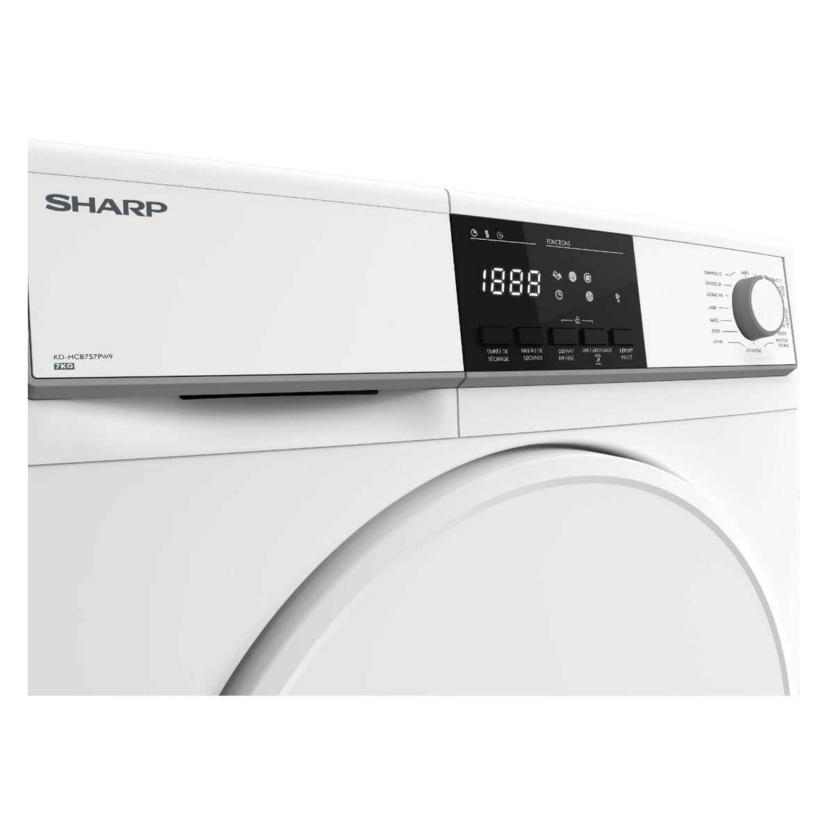 Sèche-linge frontal SHARP KDNCB7S7PW91
