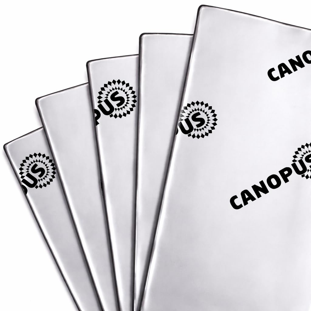 CANOPUS Professional Car Sound Deadening Self Adhesive Mat 2mm, 18 sqft, Butyl Sound Deadener Mat Audio Car Sound Dampening for Car, Trunk, Door, Floor and Ceiling, Sound Deadening Mat, Silver