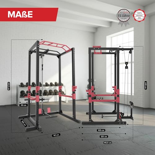 Ultrasport Power Rack, Eignung Zahnstange, multifunktionales Zahnstange für effektives...