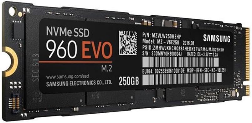Samsung 960 EVO Series, 250GB PCIe NVMe M.2-2280 Internal Solid State Drive with 512 MB Cache thumbnail 4