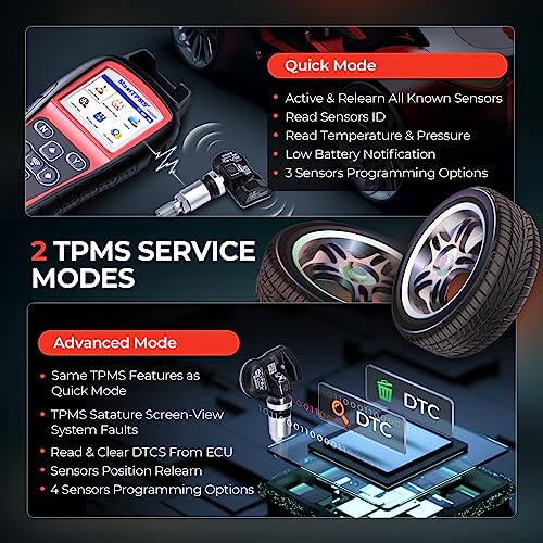 Image of Autel TPMS Programming Tool MaxiTPMS TS508WF with 8PCS MX-Sensors (209$)