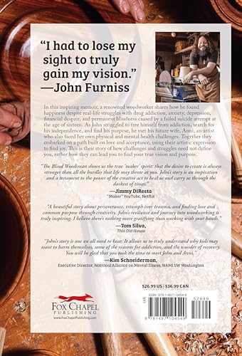 The Blind Woodsman: One Man's Journey to Find His Purpose on the Other Side of Darkness (Fox Chapel Publishing) Inspiring Autobiography on Overcoming Disability, Depression, and Addiction - Image 2