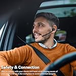 Open Ear Headphones with Mic, Bluetooth Headset with Microphone (AI Noise Cancelling), Bluetooth 5.3 Headphones Dual Connection Sweatproof Wireless Headset with Mic for Work, Running, Workouts - Image 4