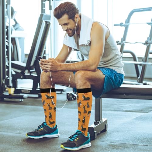 Image of Plaaee Gorilla on White Compression Socks for Women & Men Circulation Supports for Running,