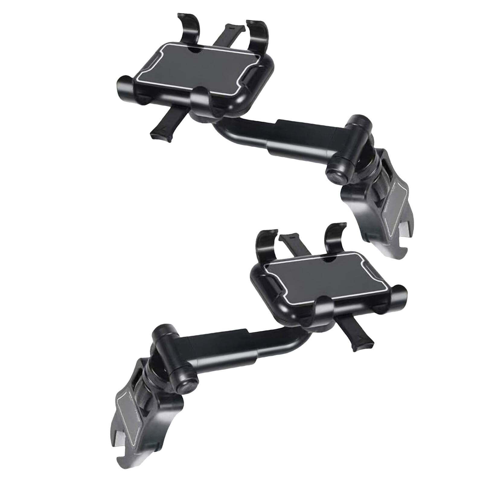 Uonlytech Supporto per Telefono per Auto 2 Pezzi Clip Regolabile e Girevole per Specchietto Retrovisore Accessorio Multifunzione Compatibile Smartphone Installazione Rapida per Veicoli e