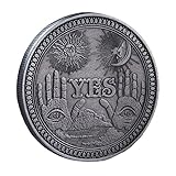 Decision Making Coin-Yes/No Coin-Good Luck Commermorative Collection-Challenge Coins Antique Silver