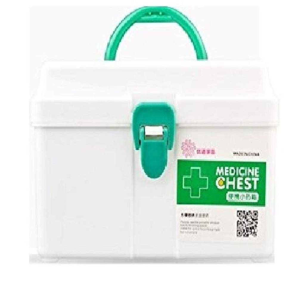 You god Household Medicine Chest Box First Aid Kit Plastic Medication Storage Boxes (B07QL1X1K9) Amazon Price History, Amazon Price Tracker