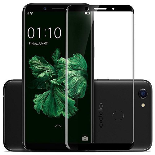 Image of Screen Protector for Oppo F5 / Realme 1 (Black) Tempered Glass Edge-to-Edge 6D Screen Guard With Installation Kit