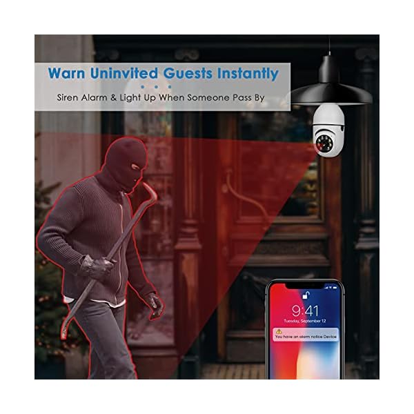 UPULTRA-Security-Camera-2packs-1080P-Wireless-WiFi-Outdoor-Home-IP-Camera-E27-360-Degree-PanoramicMotion-Detection-and-AlarmTwo-Way-AudioNight-Vision UPULTRA-Security-Camera-2packs-1080P-Wireless-WiFi-Outdoor-Home-IP-Camera-E27-360-Degree-PanoramicMotion-Detection-and-AlarmTwo-Way-AudioNight-Vision