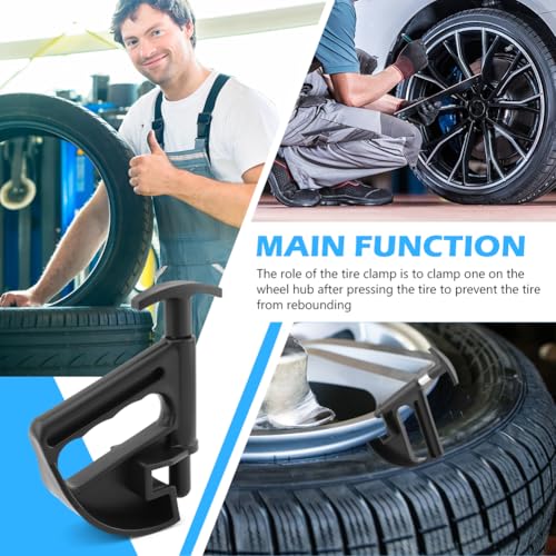 Image of 2pcs Tire Bead Clamp, Tire Changer Center Rim Depressor Tool Universal Tire Changer Wheel Changing Helper for Motorcycle Car(Black)