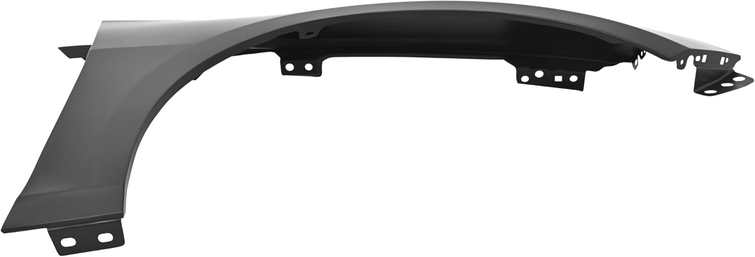 KUAFU Front Fender Compatible with 2016-2023 Chevy Chevrolet Malibu Replacement for 84166457 GM1241392 Steel Fender Panel Primed Black (Right Passenger Side)
