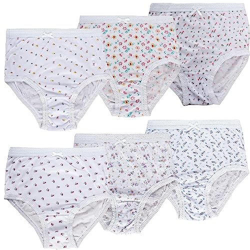 ITRAT Woman's Full Mama Briefs | Ladies Cotton Rich Knickers Maxi Mama Brief Underwear | Women Every Day Mama Brief Cotton Stretch Girls Brief Panties (XXOS, Floral)