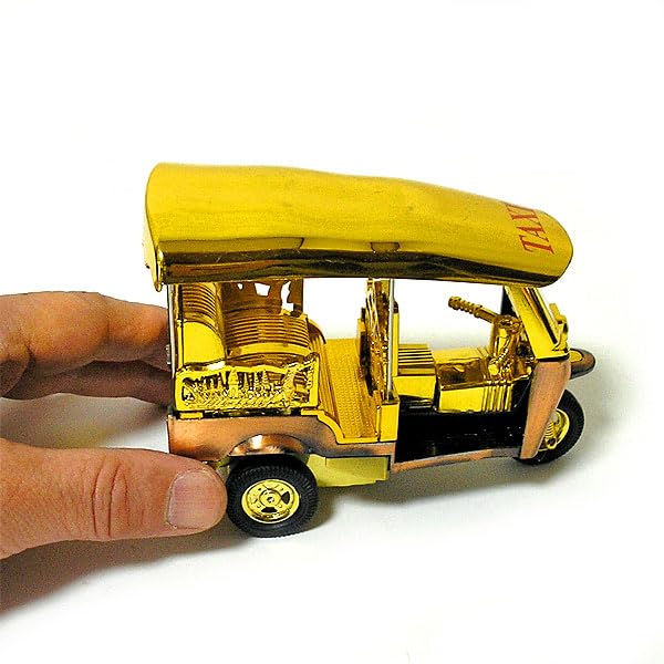 アジアの置物 レア品 Amazon.co.jp: トゥクトゥク 置物 ゴールド系 12cm