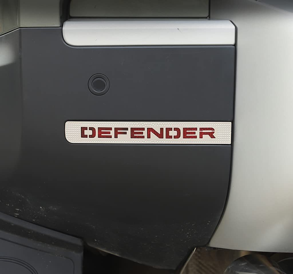 SHIFENG Kompatibel mit Defender 90 110 2020 2021 2022 Edelstahl Auto Nebelscheinwerfer Schutz Abdeckung Verkleidung Zubehör