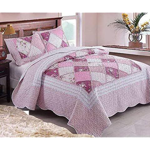 BM 9010 Quilted Cotton Bedspread Set Cover