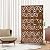Metal Privacy Screen for Outdoor Freestanding Privacy Screens, 72" H x 44" W Patio Metal Fence Panels with Stand, Portable Brown Screens for Outside Deck Balcony Garden and Indoor