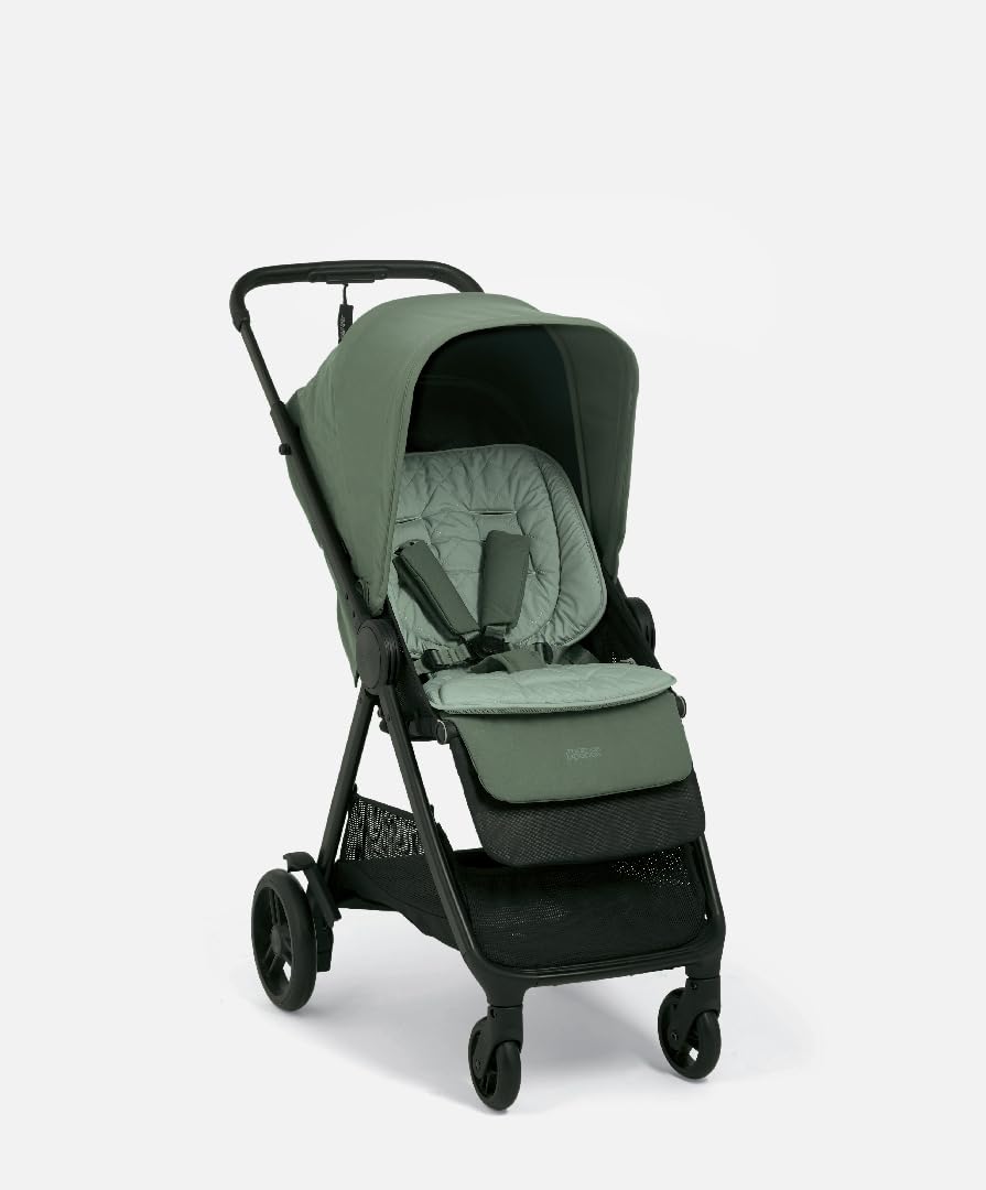 Mamas & Papas Materassino trapuntato per passeggino, in memory foam, 80 x 40 cm, colore: salvia