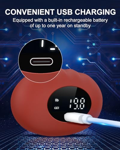 OQIMAX Digitaler Griffkraft Messgerät mit Ultraklares LED-Display, Griffkrafttrainer, Automatische Erfassung der elektronischen Griffkraft 396lb, Zählfunktion