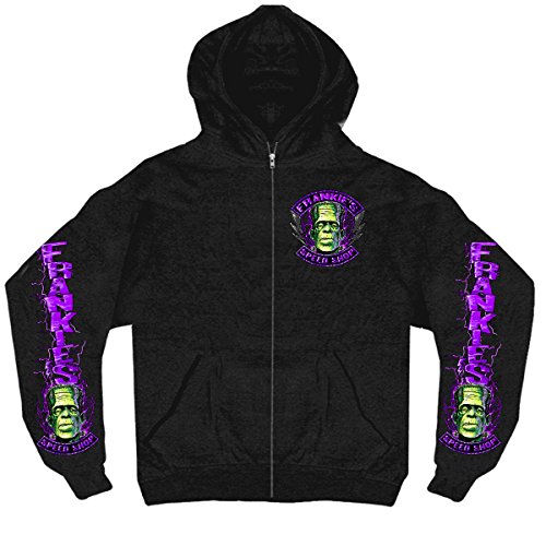 Hot Leathers Men's Frankie's Speed Shop Zip-Up Hooded Sweat Shirt