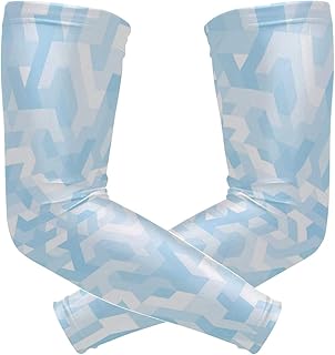 FANTAZIO - Coderas para brazo, diseño abstracto, color azul