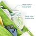Angel Love Wet Bags, 2 Pack Baby Cloth Diaper Wet/Dry Bags with Two Zippered Pockets, Travel, Beach, Pool, Gym Bag for Swimsuits or Wet Clothes, Waterproof Washable Reusable, L0109
