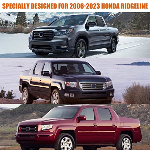 Image of Waterproof Truck Cover Replace for 2006-2024 Honda Ridgeline, 6 Layers All Weather Custom-fit Car Cover with Zipper Door & Windproof Bands for Snow Rain Dust Hail Protection