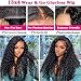 Glueless Wigs Human Hair Pre Plucked Pre Cut Wear and Go Glueless Wig 13x4 HD Deep Wave Lace Front Wigs Human Hair for Black Women Frontal Wigs with Natural Hairline 180% Density 24 Inch