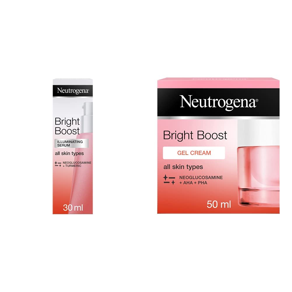 NeutrogenaIlluminating Serum, Bright Boost, 30ml & Gel Cream, Bright Boost, 50 ml