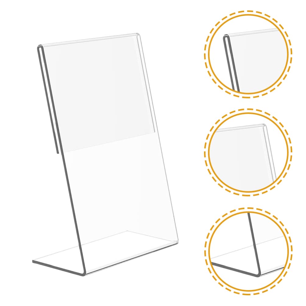 12stücke Acrylschild Halter Transparente Acrylrahmen für Tische Acryl-bilderrahmen Schutz vor Feuchtigkeit für Theken und Präsentationen