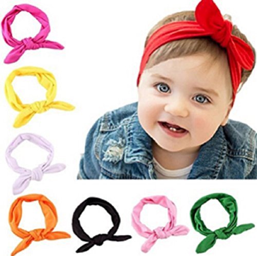 Baby Girl Cute Headband Head Wrap Hair Band,Style 1 (8 Pack),One Size